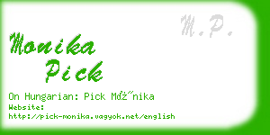 monika pick business card